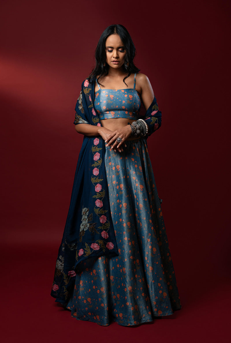 Lehenga with bustier