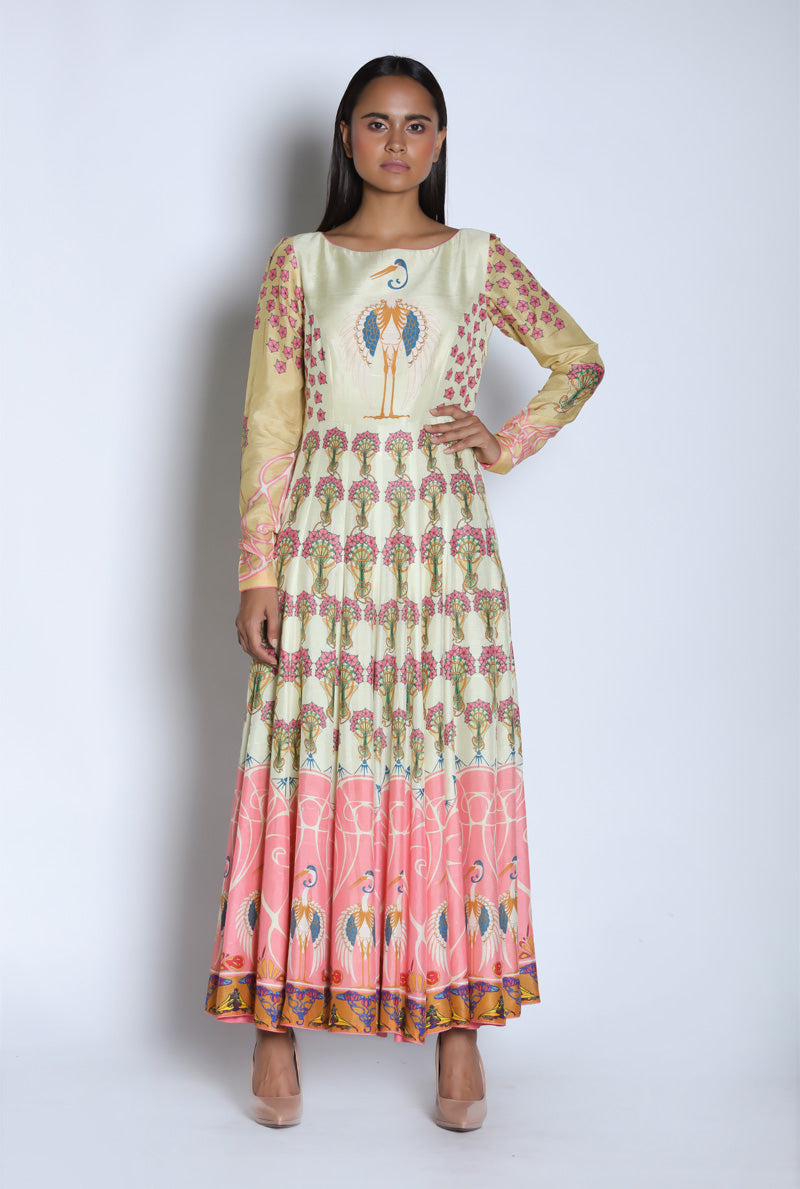 Ivory Kalidaar Kurta Set 