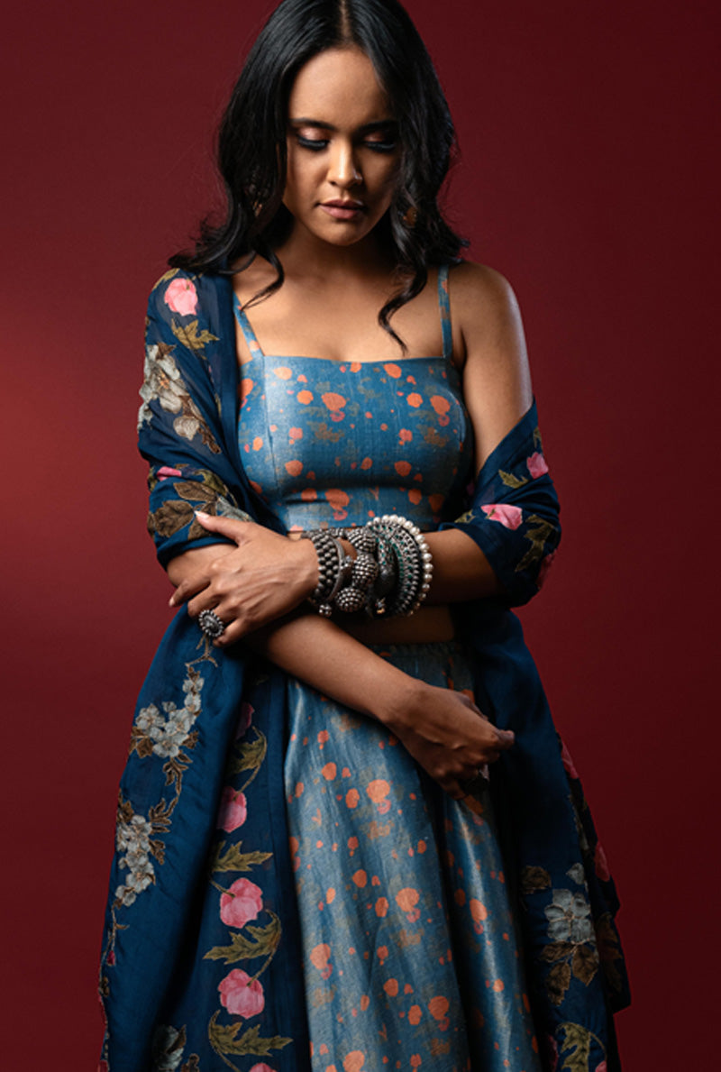Printed lehenga 