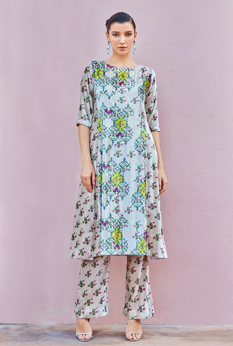 Silk Kurta with Pants 