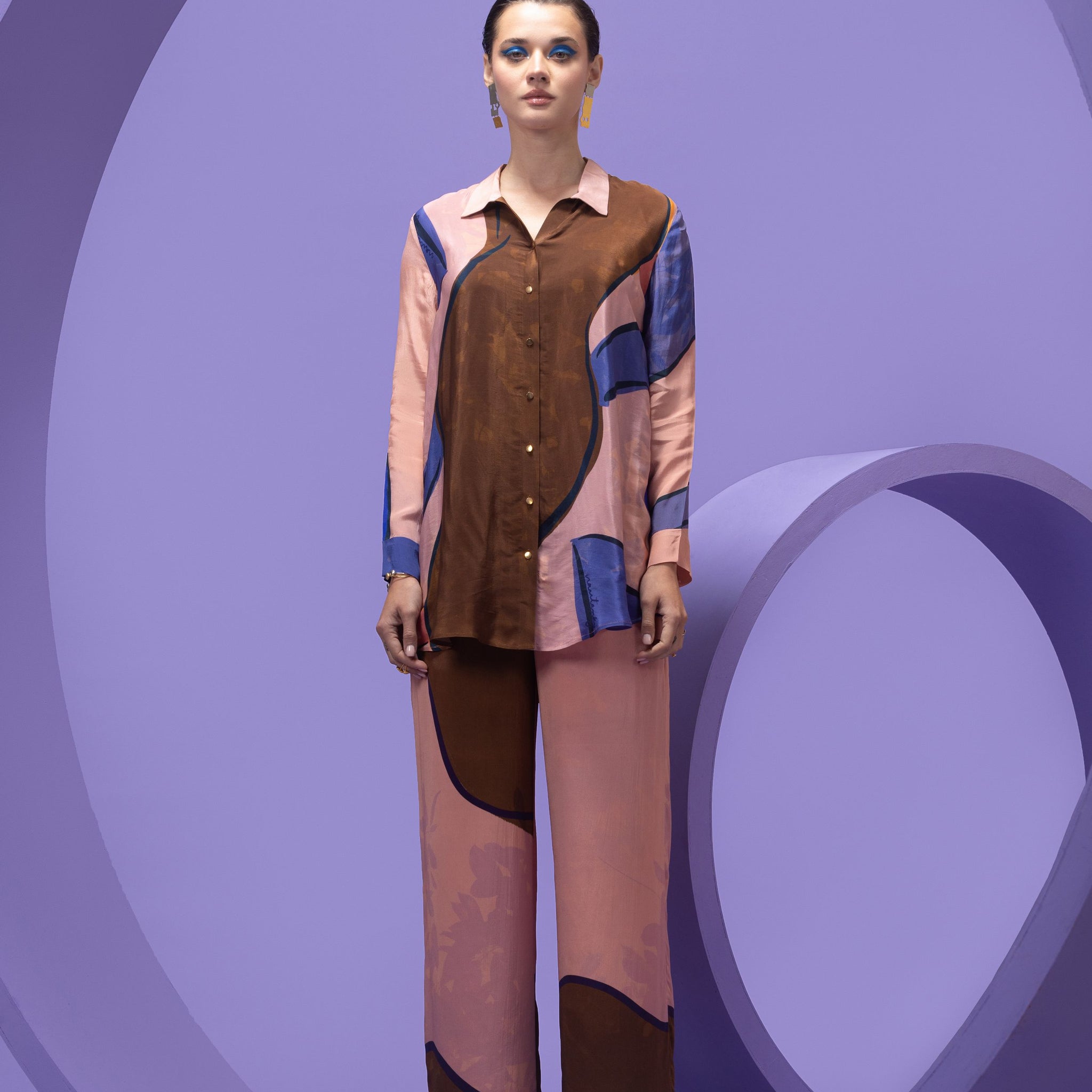 A Whole Lewk - Oversized Shirt with Pants