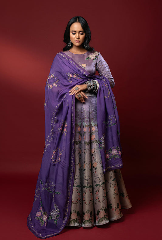 Aaftab Lavender Lehenga