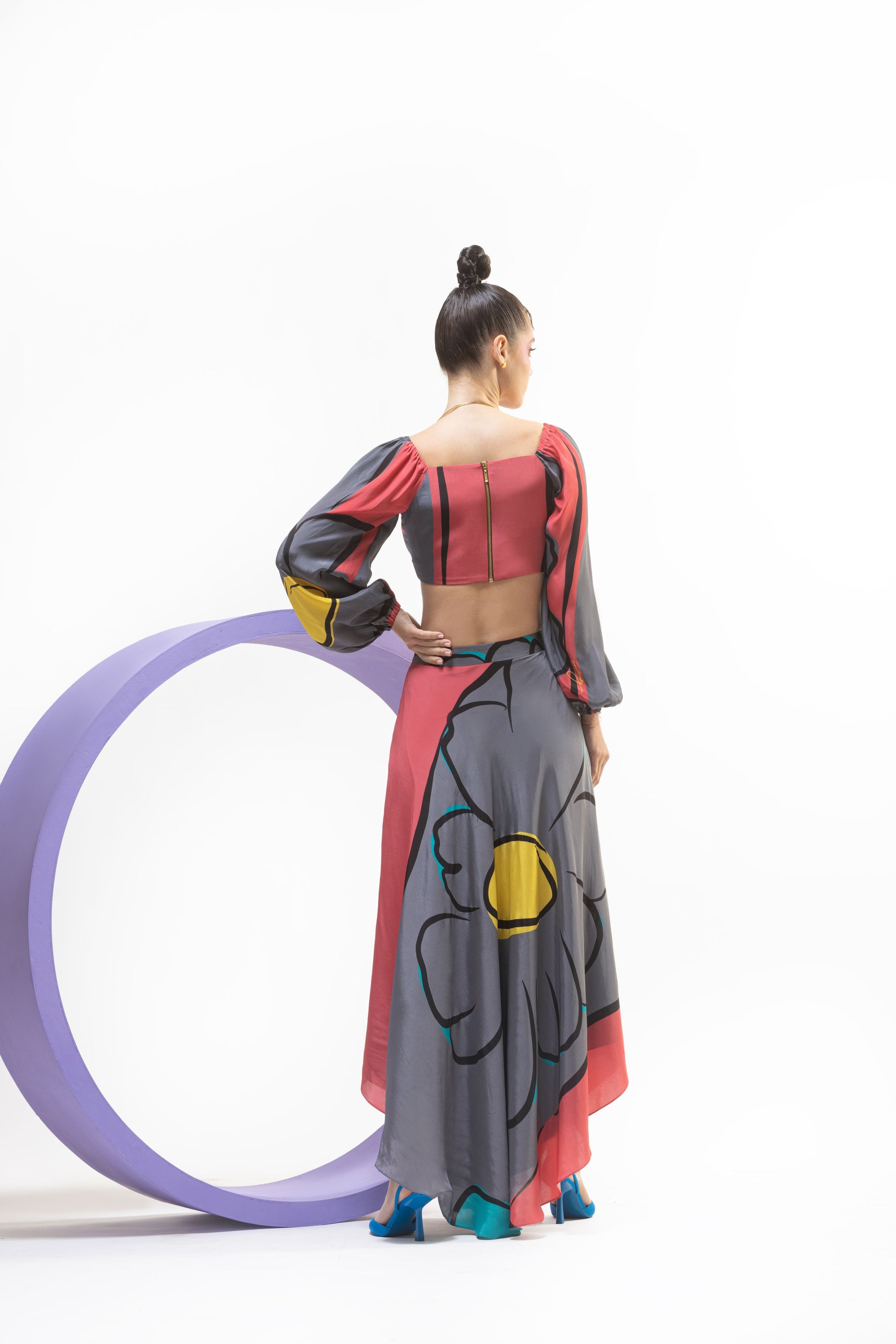 Mess Express - Skirt with Puff Sleeved