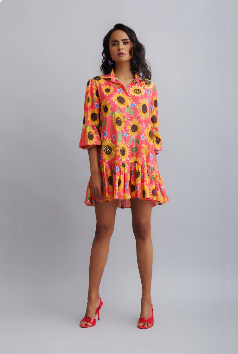 Printed Shirt Dress