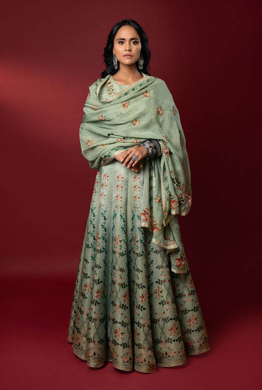 Aita Mint Green Lehenga