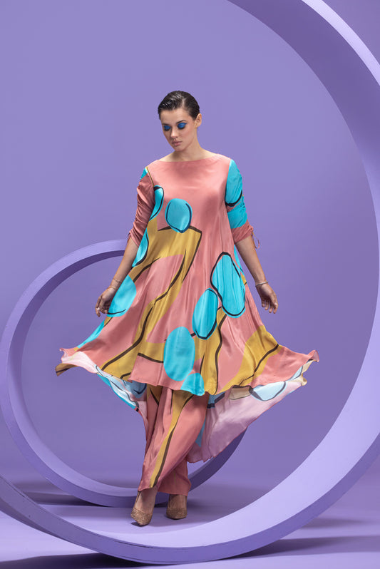 ALMOST READY - Asymmetric Tunic With Pants
