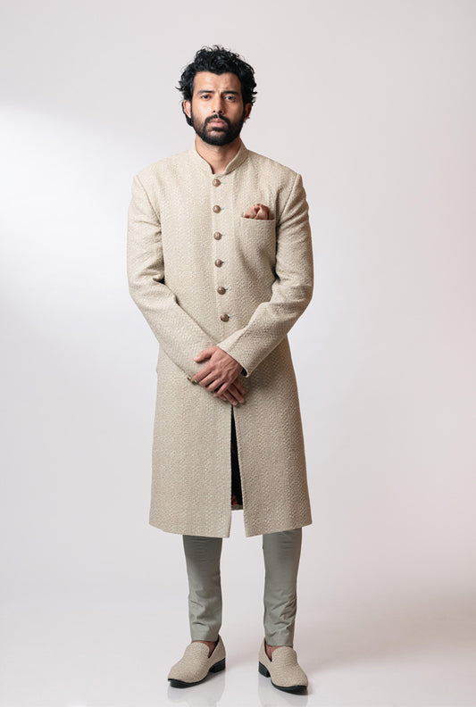 Ivory Sherwani Set