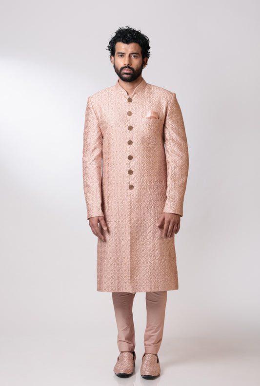 Blush Sherwani Set