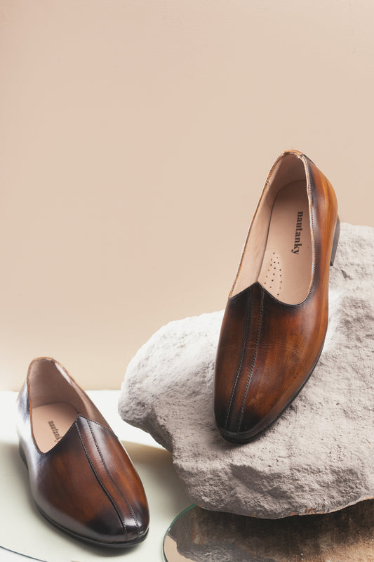 MOJDI WITH STRAP-BROWN