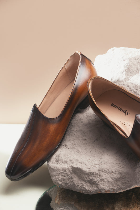 MOJDI WITH STRAP-BROWN