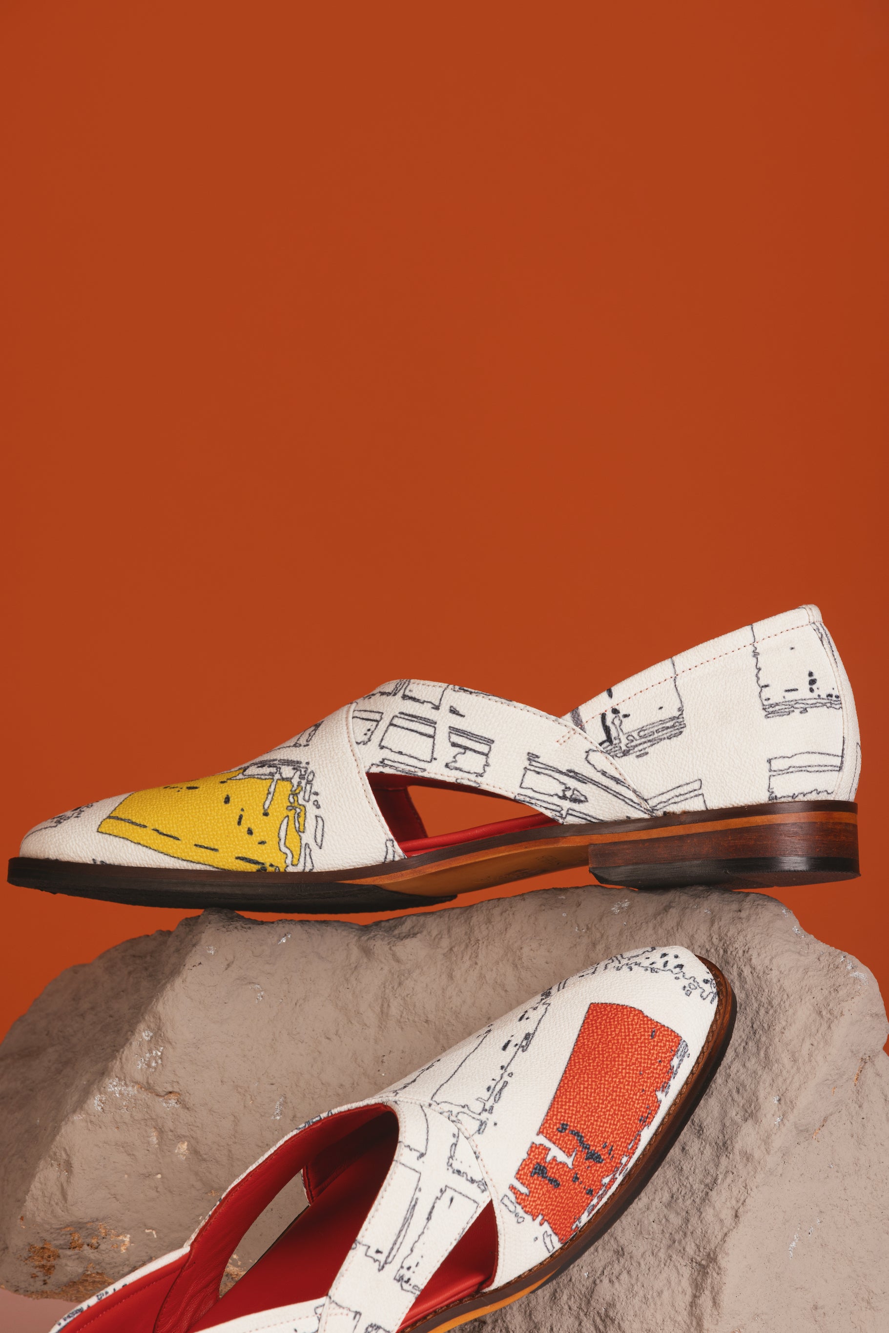 printed shoes mens
