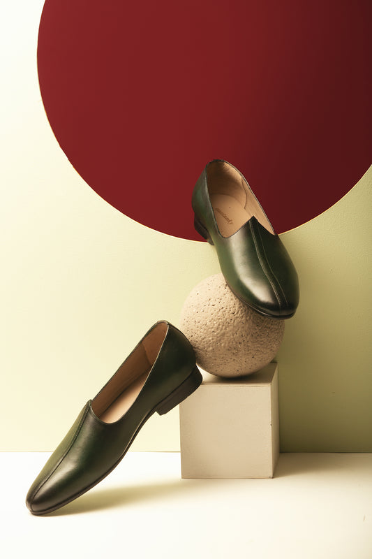 MOJDI WITH STRAP- GREEN