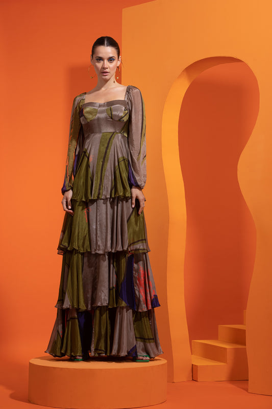 OH YOU FANCY! - Four Tiered Chiffon Dress