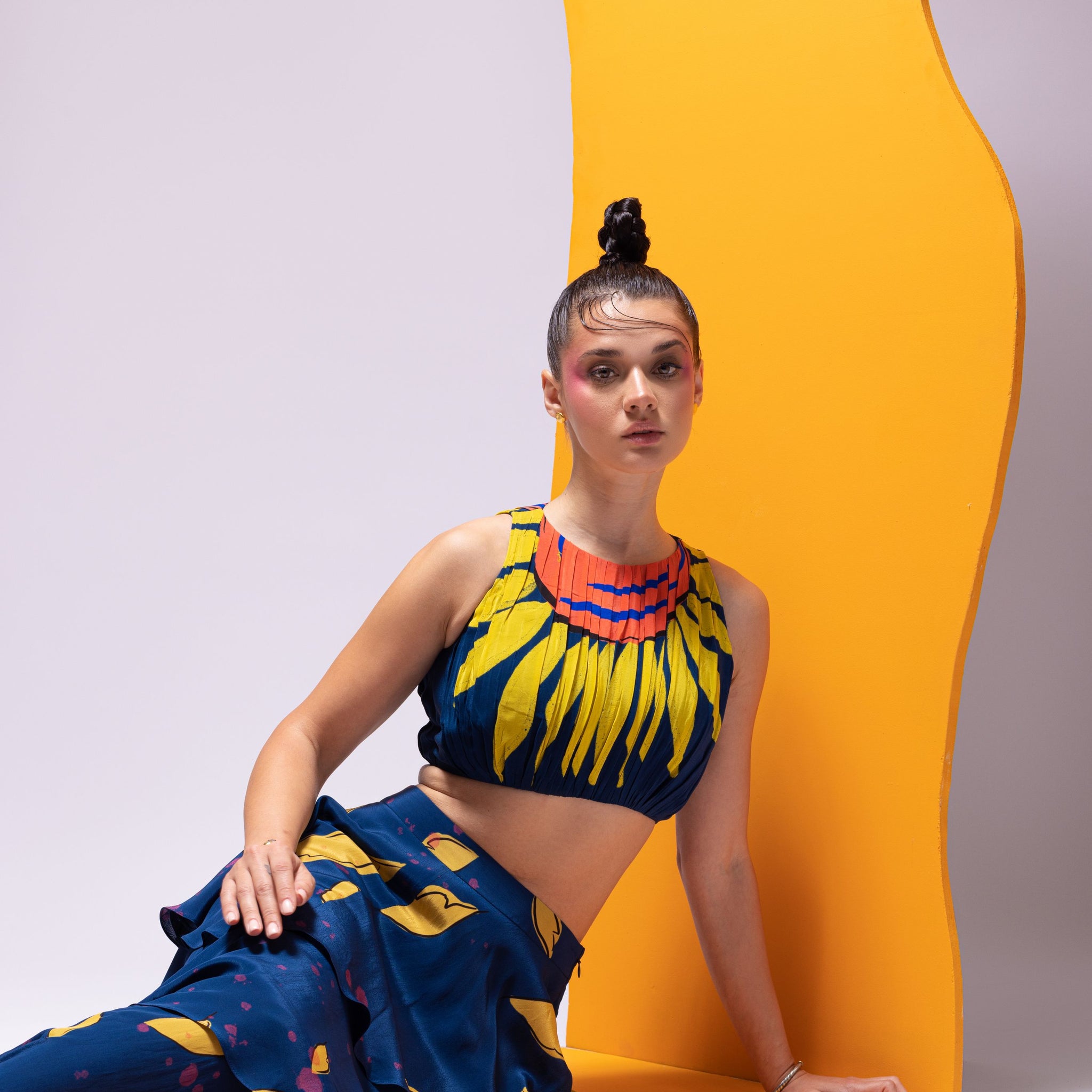  Designer Skirt with Crop Top