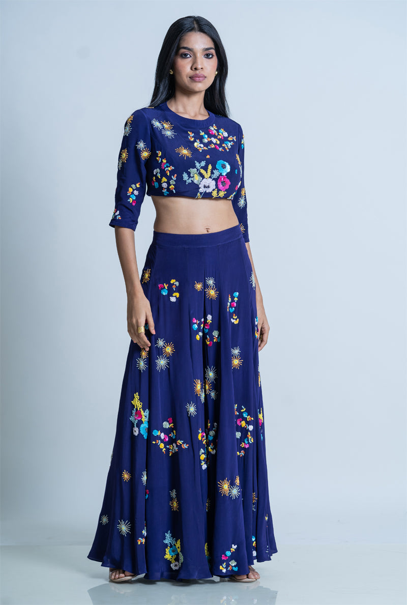 blue sharara sets for women