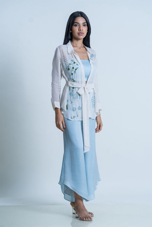 Cyan Ivory Hydrangea Set