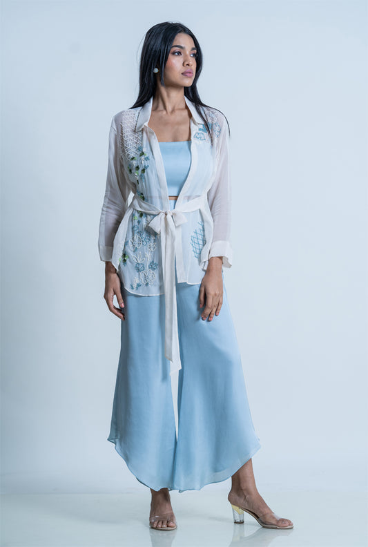 Cyan Ivory Hydrangea Set
