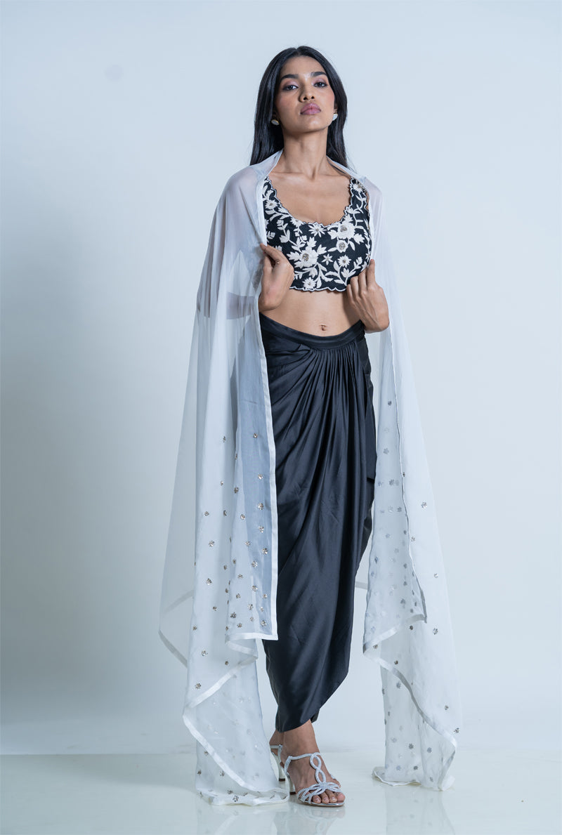Designer Skirt with Bustier 