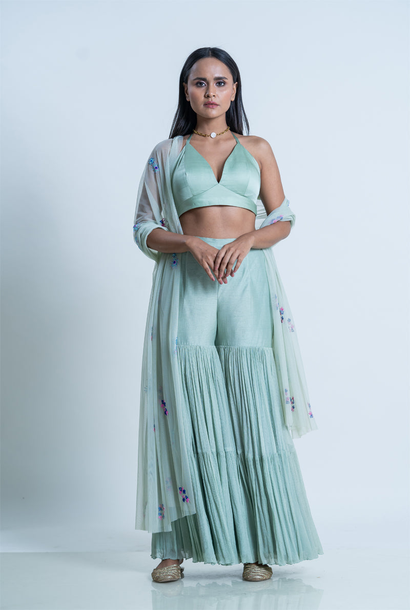 Sharara with bustier